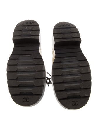 Chanel 2021 Interlocking CC Logo Combat Boots