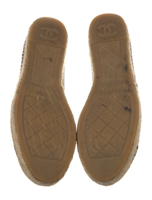 Chanel Interlocking CC Logo Lambskin Espadrilles