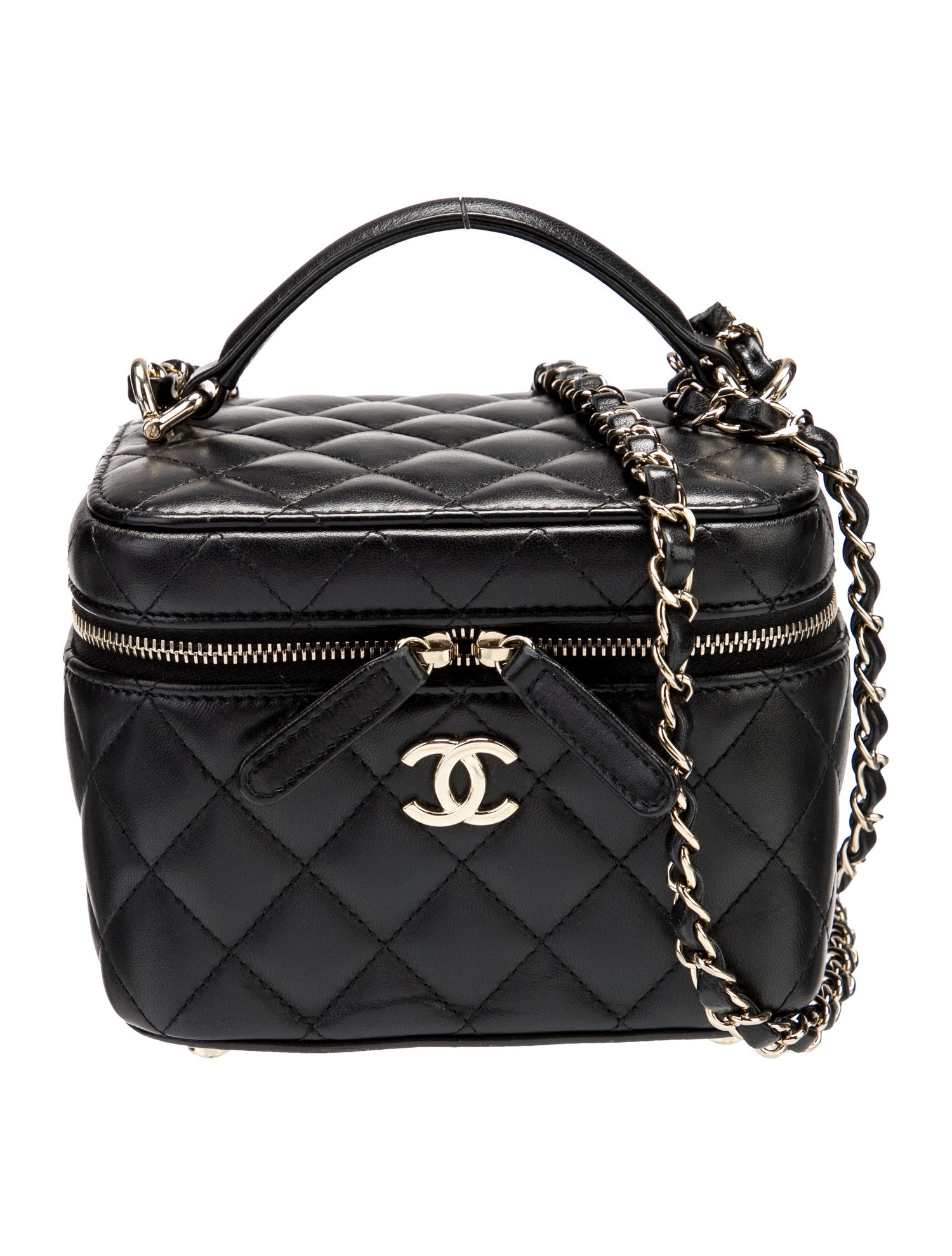 Chanel Top Handle Vanity Case w/ Chain