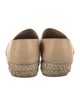 Chanel Interlocking CC Logo Leather Espadrilles