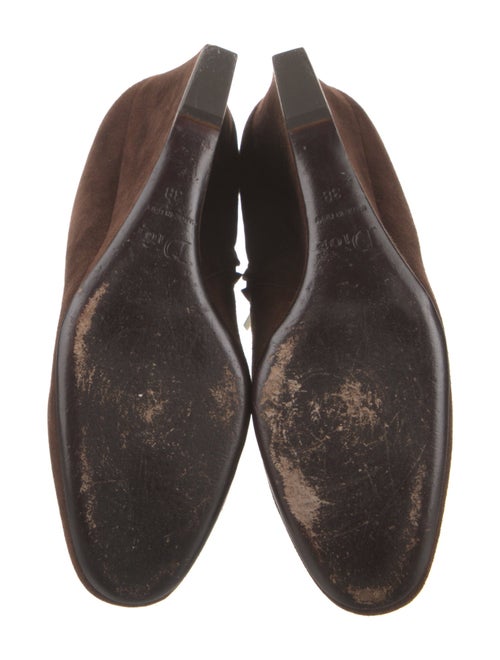 Christian Dior Interlocking CC Logo Suede Boots