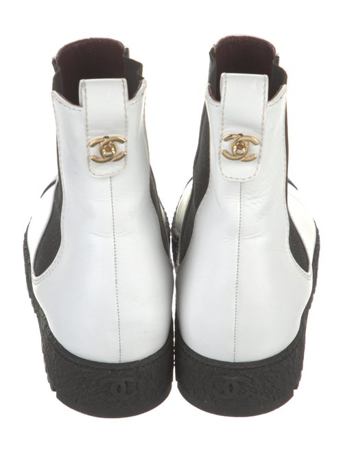 Chanel 2021 Interlocking CC Logo Chelsea Boots