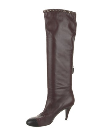 Chanel 2010 Interlocking CC Logo Boots