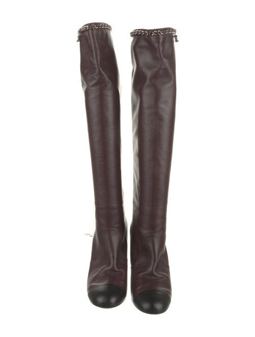 Chanel 2010 Interlocking CC Logo Boots