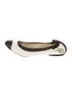 Chanel Interlocking CC Logo Leather Ballet Flats