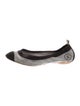 Chanel Interlocking CC Logo Satin Ballet Flats