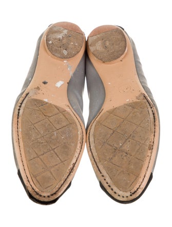 Chanel Interlocking CC Logo Satin Ballet Flats