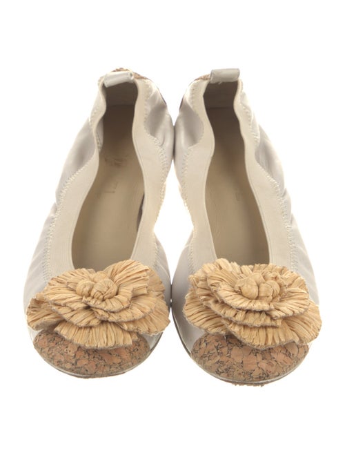 Chanel 2012 Interlocking CC Logo Ballet Flats