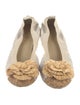 Chanel 2012 Interlocking CC Logo Ballet Flats