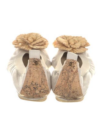 Chanel 2012 Interlocking CC Logo Ballet Flats