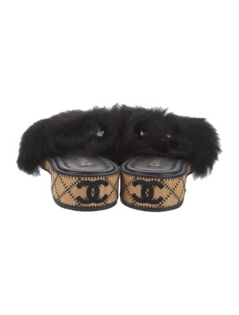 Chanel 2022 Interlocking CC Logo Slides