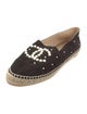 Chanel Interlocking CC Logo Suede Espadrilles