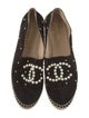 Chanel Interlocking CC Logo Suede Espadrilles
