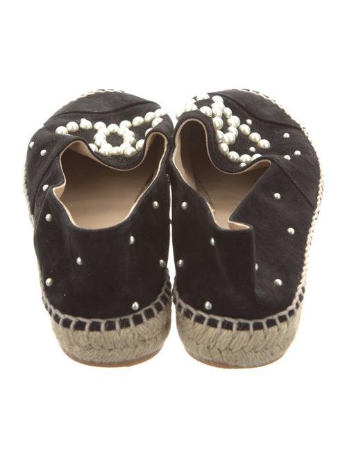 Chanel Interlocking CC Logo Suede Espadrilles