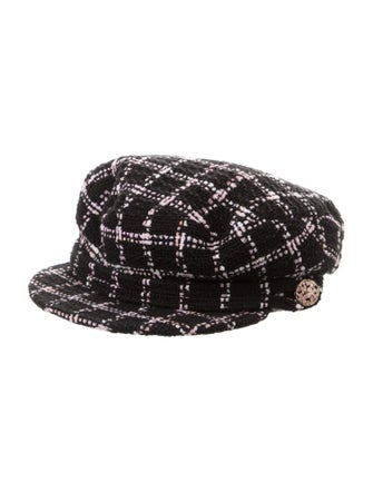 Chanel Tweed Newsboy Cap