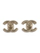 Chanel CC Turnlock Stud Earrings