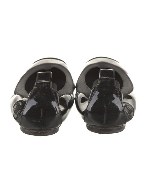 Chanel Interlocking CC Logo Patent Leather Flats