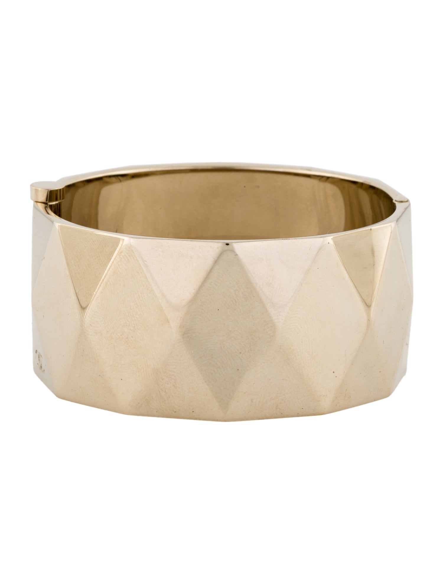 Chanel CC Hinge Bangle Bracelet