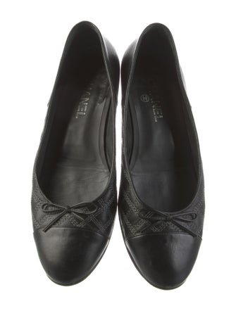 Chanel 2014 Interlocking CC Logo Ballet Flats