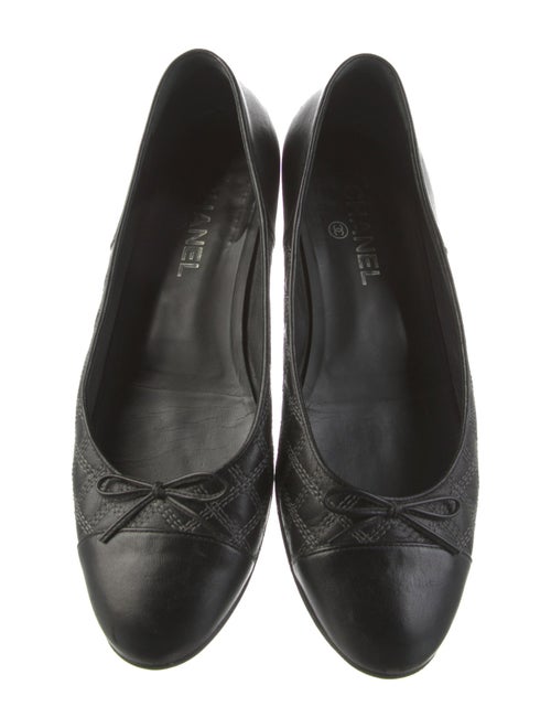 Chanel 2014 Interlocking CC Logo Ballet Flats