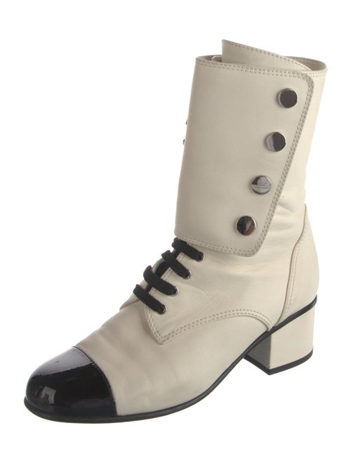 Chanel 2019 Interlocking CC Logo Combat Boots