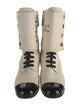Chanel 2019 Interlocking CC Logo Combat Boots