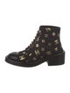 Chanel 2022 Interlocking CC Logo Combat Boots