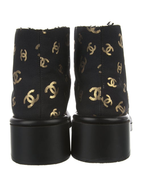 Chanel 2022 Interlocking CC Logo Combat Boots