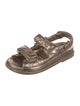 Chanel Dad Interlocking CC Logo Slingback Sandals