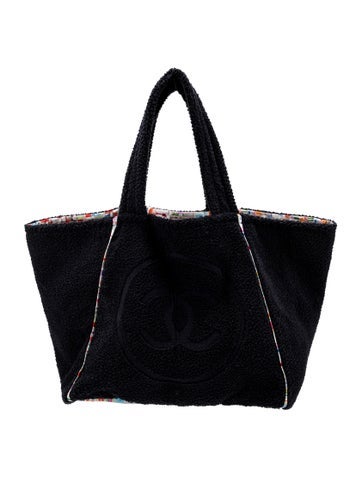 Chanel Totes Coco Beach Reversible Terry Cloth Tote