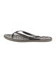 Chanel Interlocking CC Logo Rubber Flip Flops