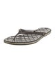 Chanel Interlocking CC Logo Rubber Flip Flops