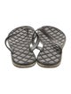 Chanel Interlocking CC Logo Rubber Flip Flops