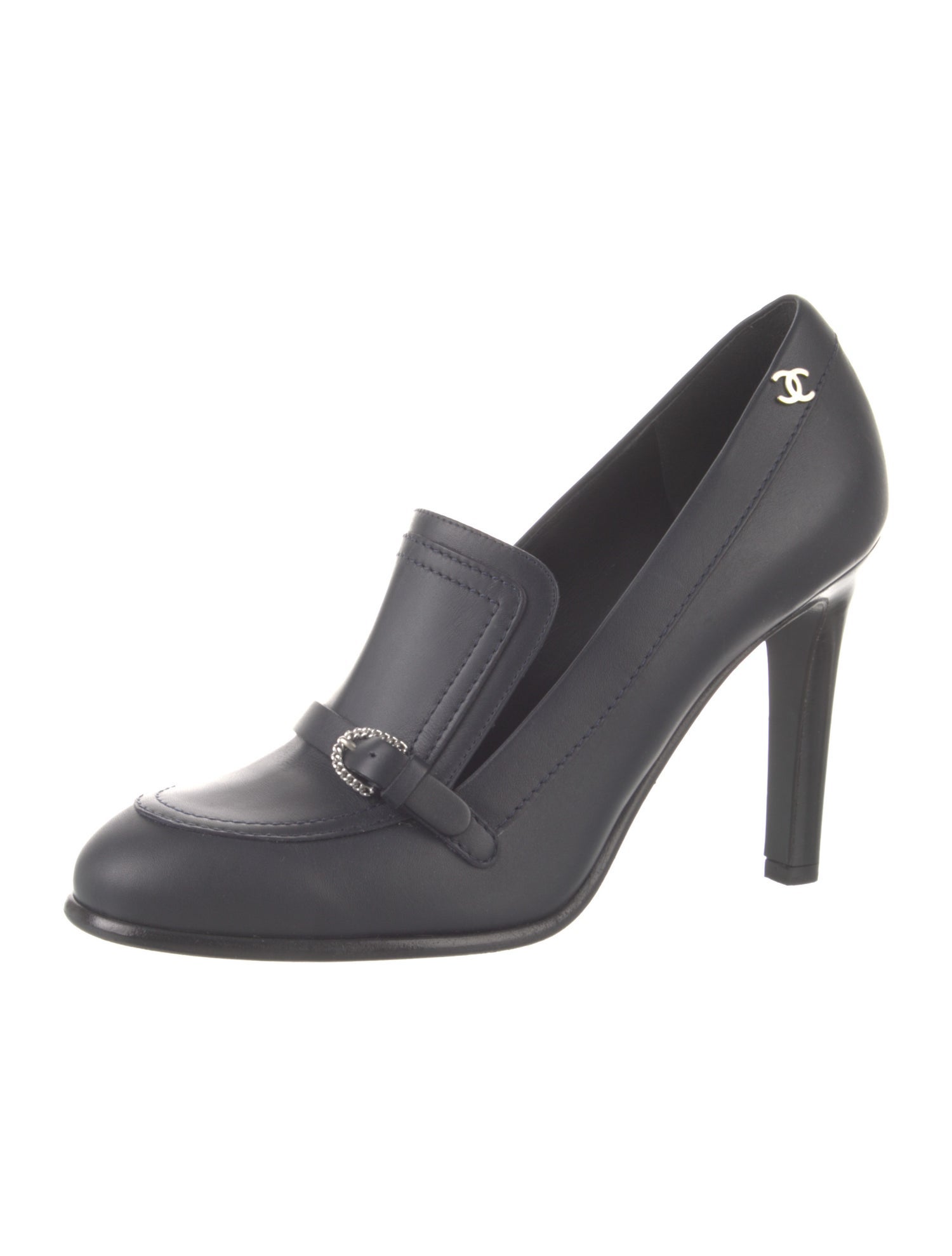 Chanel Loafer Interlocking CC Logo Pumps