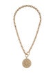Chanel Quilted Medallion Pendant Necklace