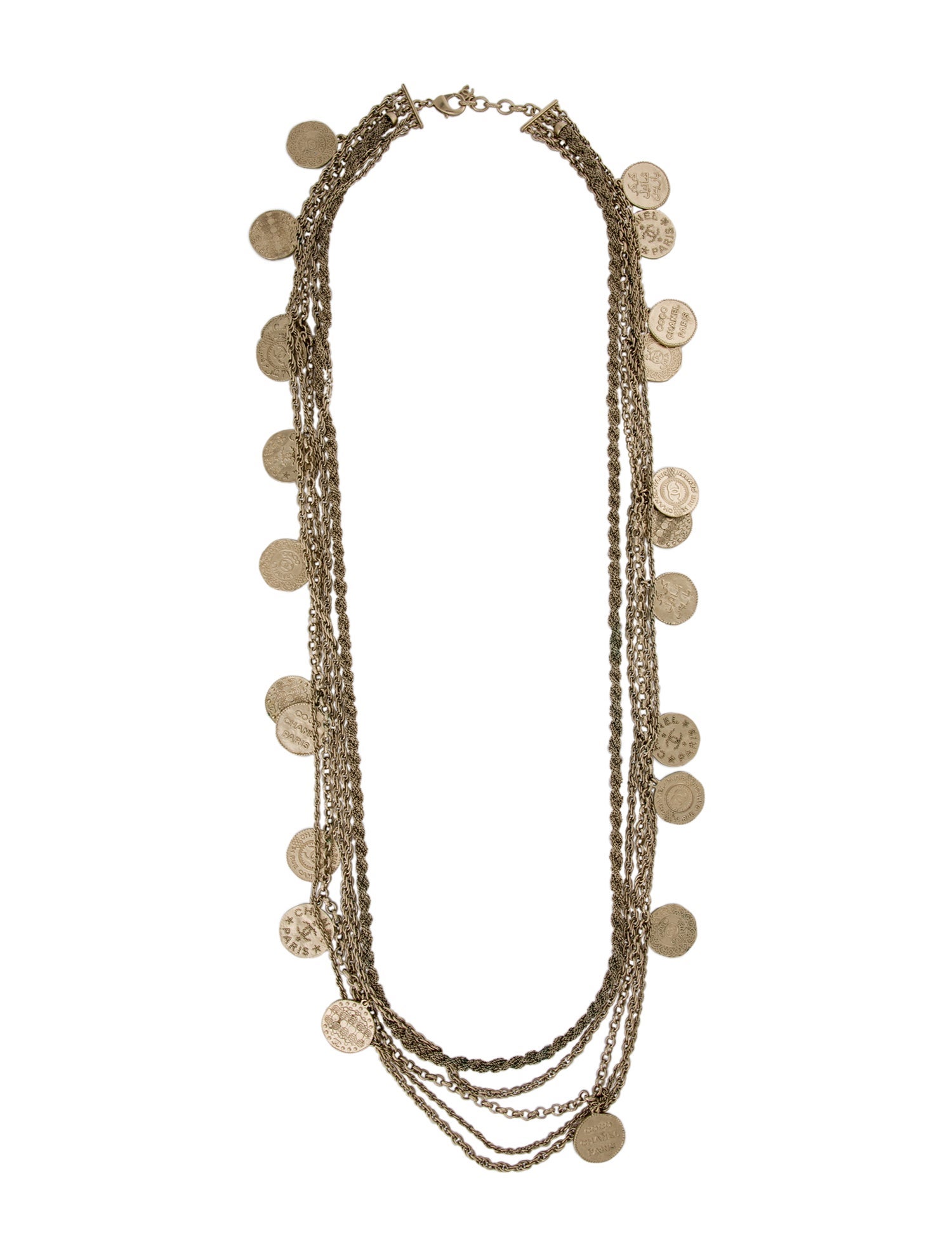 Chanel Paris-Dubai Medallion Multistrand Necklace