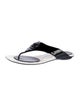 Chanel Interlocking CC Logo Patent Leather Flip Flops
