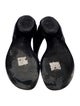 Chanel Interlocking CC Logo Patent Leather Flip Flops
