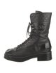Chanel 2022 Interlocking CC Logo Combat Boots
