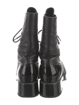 Chanel 2022 Interlocking CC Logo Combat Boots