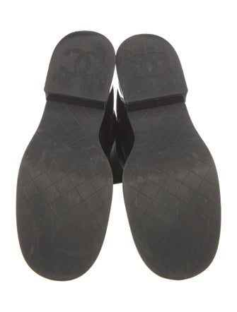 Chanel 2022 Interlocking CC Logo Combat Boots