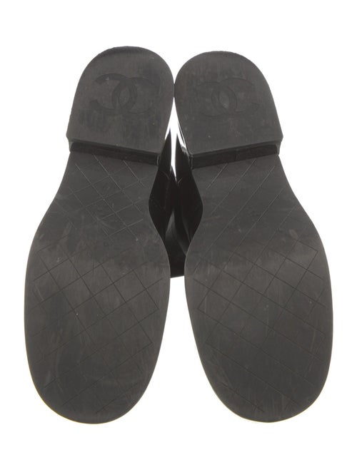 Chanel 2022 Interlocking CC Logo Combat Boots