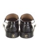 Chanel Interlocking CC Logo Patent Leather Loafers