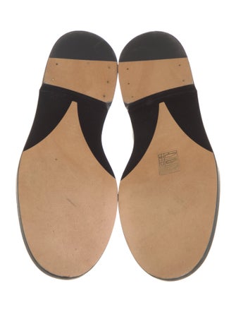 Chanel Interlocking CC Logo Patent Leather Loafers