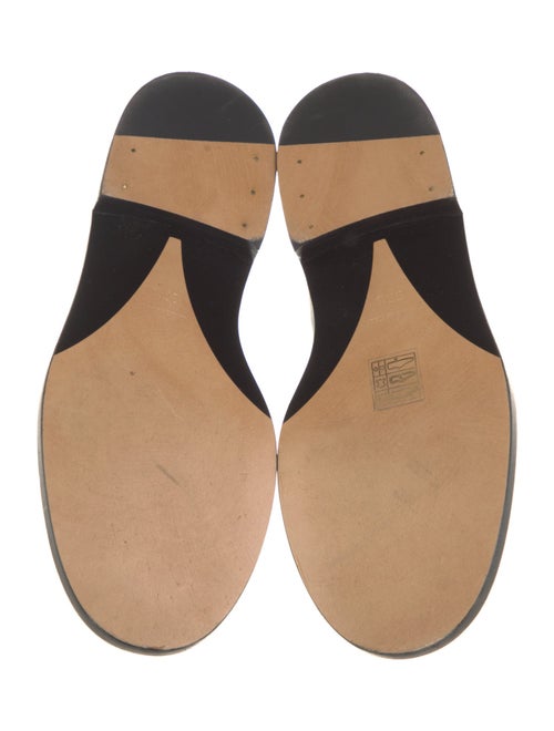 Chanel Interlocking CC Logo Patent Leather Loafers