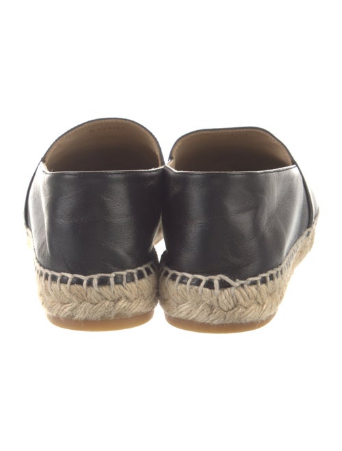Chanel Interlocking CC Logo Leather Espadrilles