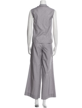 Chanel 2024 Plaid Print Pant Set