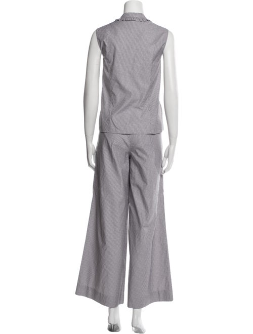 Chanel 2024 Plaid Print Pant Set