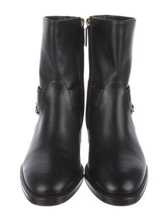 Chanel 2022 Interlocking CC Logo Moto Boots
