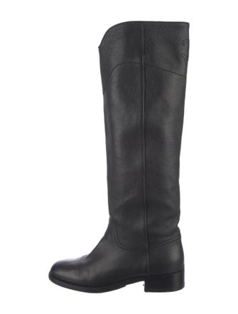 Chanel 2011 Interlocking CC Logo Riding Boots